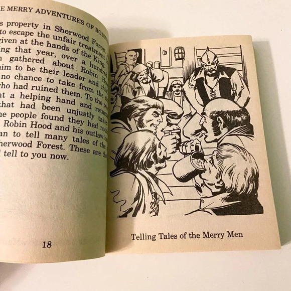 Vintage 1979 The Merry Adventures Of Robin Hood Illustrated Classic Edition Moby - Picture 10 of 16